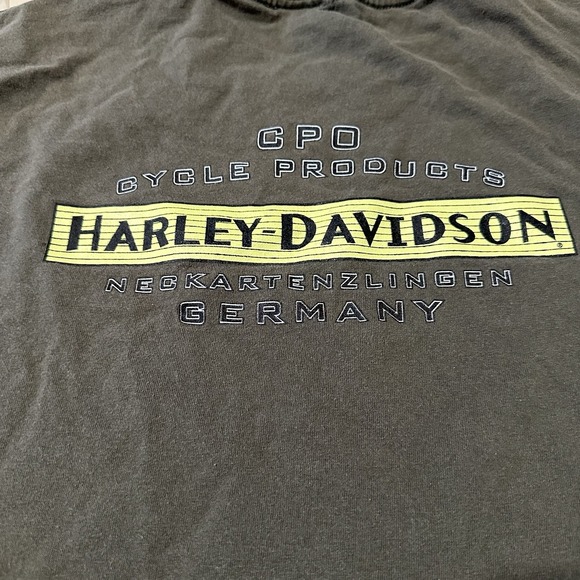 Vintage Harley Davidson T Shirt Flames GERMANY DEALER Sz XXL MEGA RARE - Picture 5 of 5